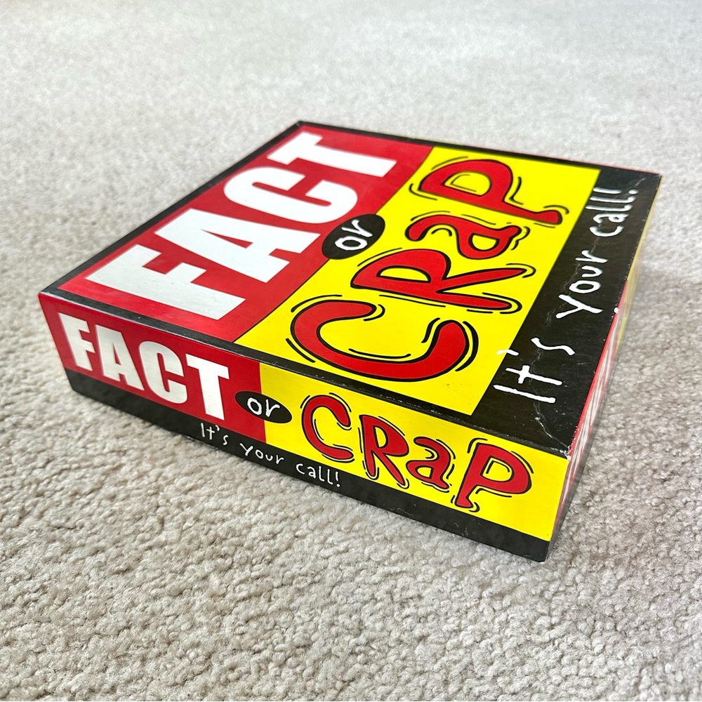 FACT OR CRAP Trivia Game - 2002 Imagination Entertainment -  CONTENTS UNUSED!!